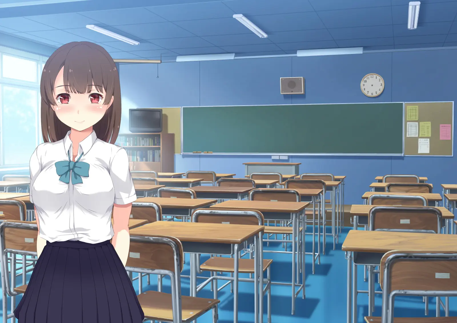 Daremo Inai Bokou Wa JK To Ore No Sex Himitsu Kichi | 아무도 없는 모교는 여고생과 나의 섹스 비밀기지